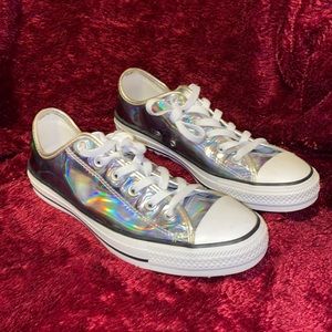 Unisex Converse Allstar Hologram Silver
